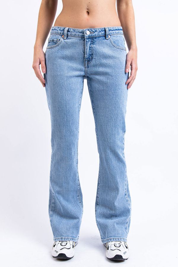 Opprisset Jeans Med Middels Midje - Dina Mid Blue