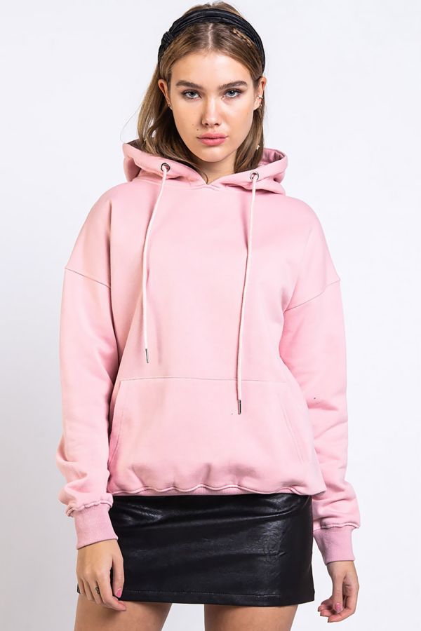 Basic Hoodie - True Pink